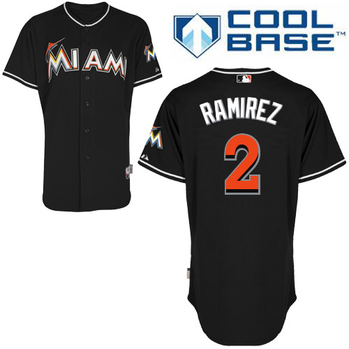 Fashion Miami Marlins 2012 #2 Hanley Ramirez Black Baseball MLB Jersey